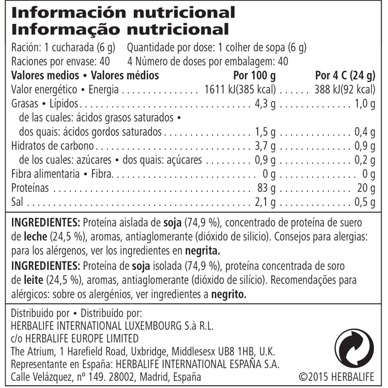 Fórmula 3, Suplemento de Proteínas Personalizado 240 g