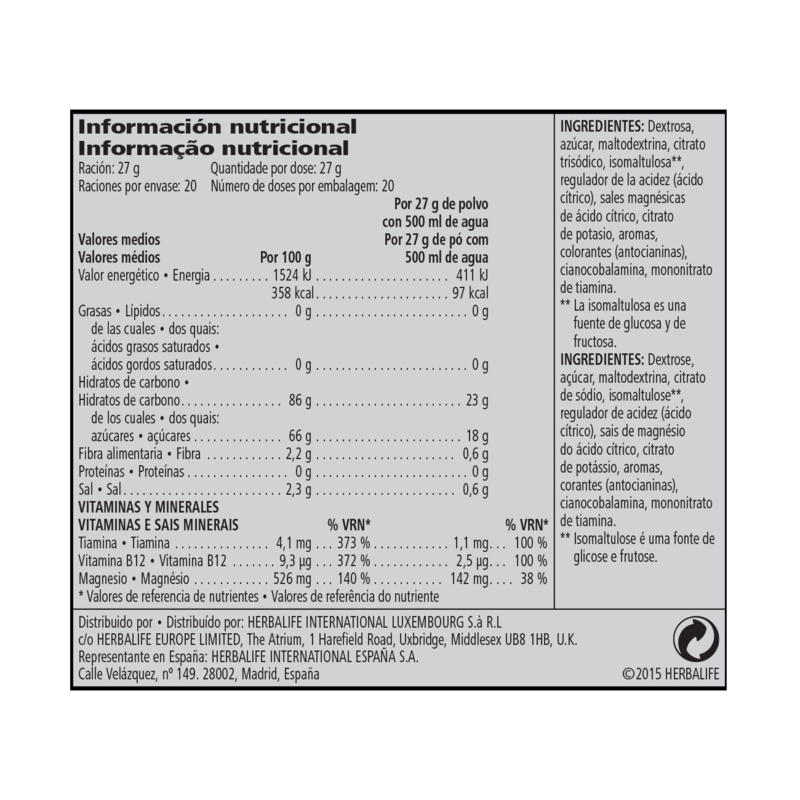 CR7 Drive Embalagem 540 g