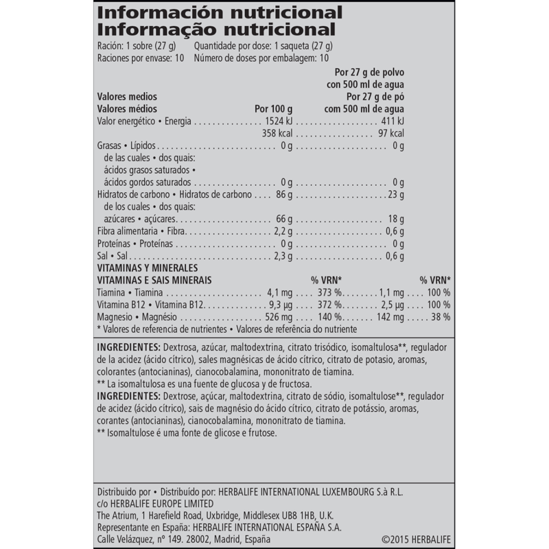 CR7 Drive Saquetas 10 Saquetas 27g cada
