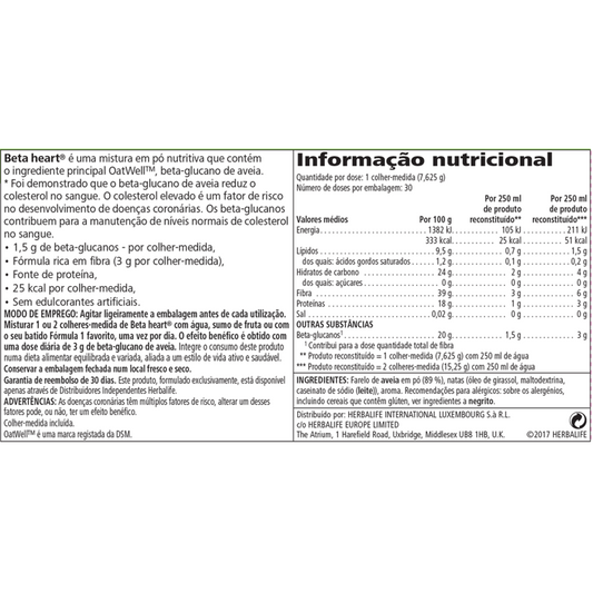 Beta Heart® Baunilha 229 g