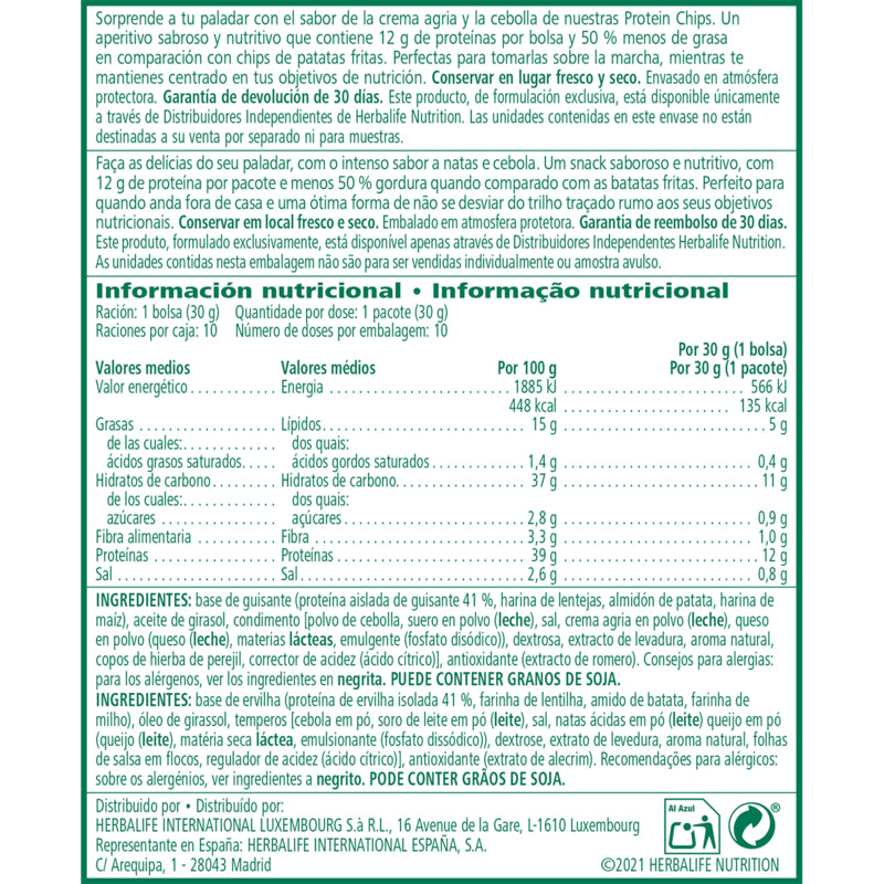 Protein Chips Sabor a Natas e Cebola