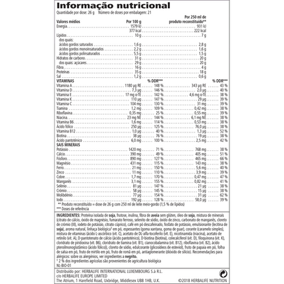 Fórmula 1 Sem Soja, Lactose e Glúten Herbalife Nutrition